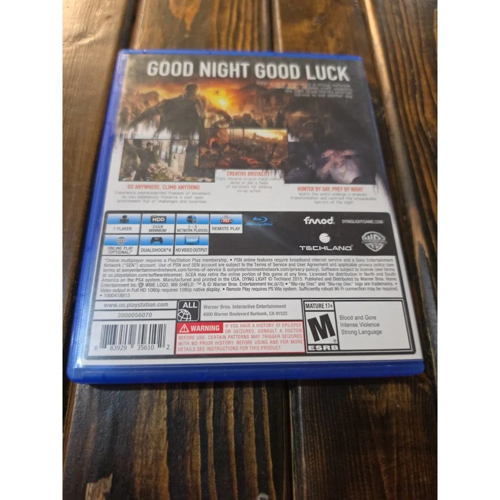 Dying Light (Sony PlayStation 4, 2015) CIB Complete Tested‎ Working